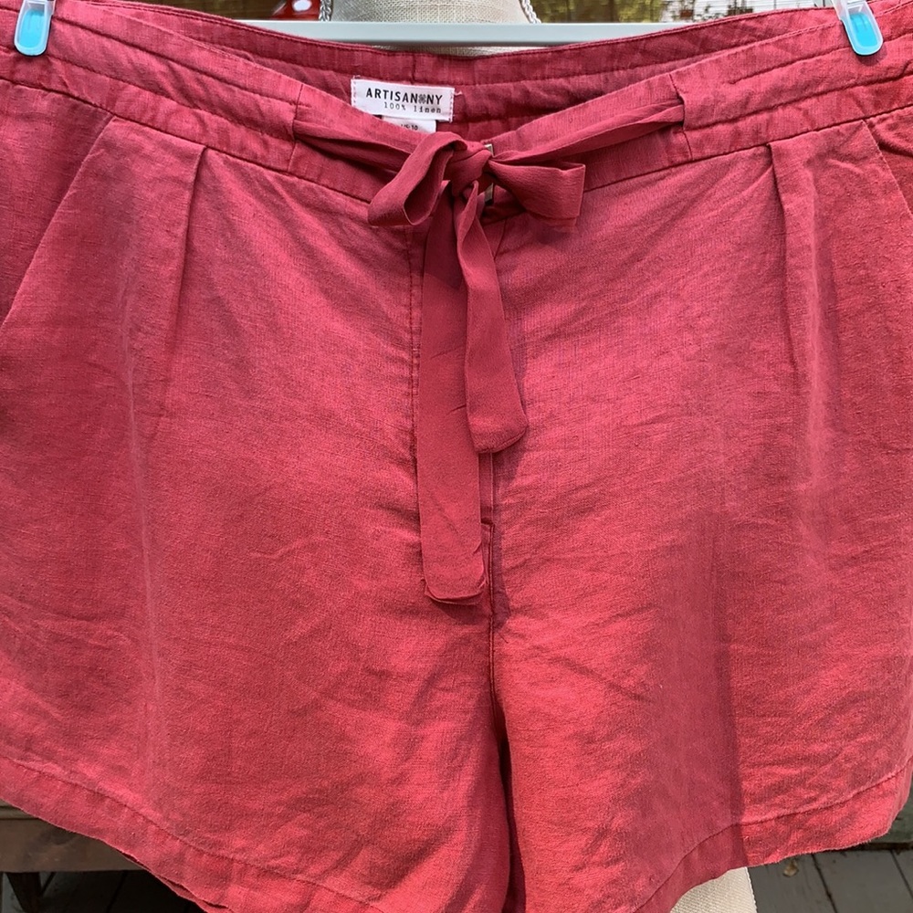 Artisan NY Linen Shorts Size 10 Never Worn